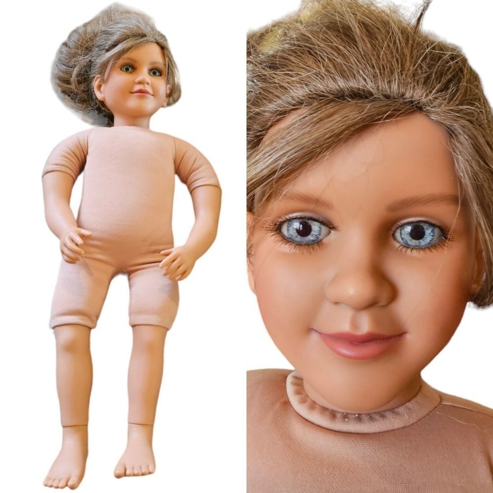 My Twinn Blonde Blue Eyes Long Hair 23" Poseable Girl‎ Doll 2006